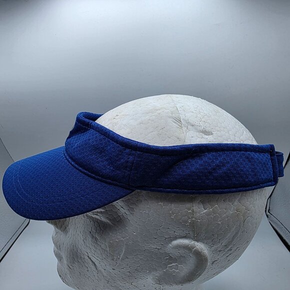 New Balance Performance Visor Unisex Adjustable Blue Running Athletic Sports Hat - Picture 2 of 7